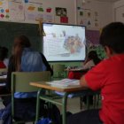 Alumos en clase en un centro educativo de León