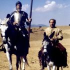 Fernando Rey y Alfredo Landa, en 'El Quijote'.
