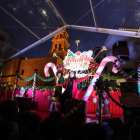 Un momento del evento del encendido de luces navideñas el pasado viernes en POnferrada. ANA F. BARREDO