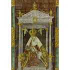 Retablo cerámico de la Virgen del Camino que está en el Archivo.