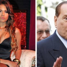 El exprimer ministro italiano, Silvio Berlusconi, y la marroquí Karima el Mahroug, conocida como 'Ruby rompecorazones'.