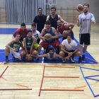 La plantilla del Agustinos E.Leclerc en su último entrenamiento antes de pujar por la LEB-Plata.