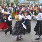 El grupo de Danzas Coyanza, el domingo en la Plaza Mayor