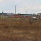Una imagen de Villa Adela, donde se construirá el polígono de La Bañeza, con la ciudad al fondo