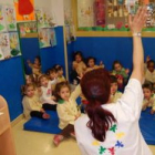 Una clase de la guardería Hermana Carmen Gómez de Trobajo del Camino.