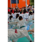 Niños en la Escuela de Kárate el pasado curso escolar.