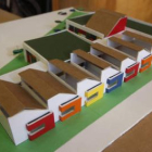 Maqueta de la futura guardería, de una sola planta.