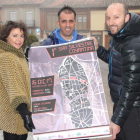 Los representantes del Ayuntamiento, Coyanza Trail y Asemco presentaron ayer la prueba. DL