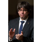 El expresidente de la Generalitat, Carles Puigdemont. S. LECOCQ