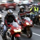 Imagen de la concentración que han protagonizado miles de motoristas en Madrid