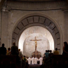 Una misa en la basílica del Valle de los Caídos.