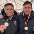 Luis Óscar 2º en M50 y Aarón  Arias 1º en M35. L.O.L.G.