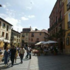 Plaza de San Martín, en el barrio Húmedo.