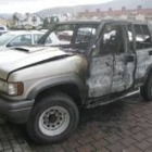La imagen de archivo muestra uno de los coches que aparecieron calcinados en Ponferrada