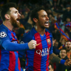 Neymar quiere volver a vestir la camiseta azulgrana y jugar al lado de Messi. QUIQUE GARCÍA