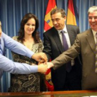 Javier Alonso, Silvia Clemente, Josep Puxeu y Graciliano Palomo.