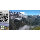 Cartel con el que se promociona la nueva APP turística de Picos de Europa en la que figuran además imágenes como ésta del valle de Sajambre.
