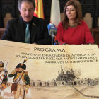 El alcalde, Arsenio García, y la concejala de Turismo, Silvia Cobos, desgranan los actos. A.V.
