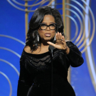 Oprah Winfrey, durante su discurso tras recibir el premio Cecil B. DeMille.