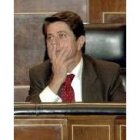 El ministro de Defensa, Federico Trillo, en el Congreso el pasado jueves