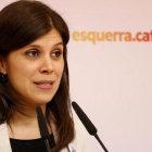 La portavoz de ERC, Marta Vilalta, en rueda de prensa.