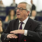El presidente de la Comisión Europea, Jean-Claude Juncker, en un momento de su discurso. P. SEEGER