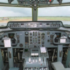 Los simuladores emulan con gran realismo el interior de la cabina de los aviones.