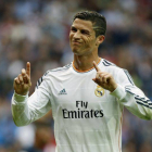 Cristiano Ronaldo, durante el encuentro disputado en el Bernabéu.