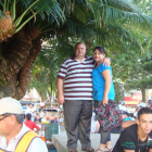 Domingo Álvarez López y su esposa posan sonrientes en Alcalá Valle del Cauca.