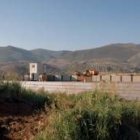 Una vistas de las obras que se realizan al lado de la carretera comarcal C-623
