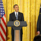 El presidente Barack Obama se reunió ayer con empresarios para tratar la situación económica del paí