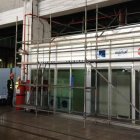 Las nuevas instalaciones de extinción que se pusieron ayer en marcha en Compostilla II.