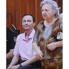 Bretón y su madre, Antonia Gómez, en el juicio.