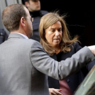 Ana Mato, en marzo del 2015, tras declarar en la fase de instrucción del 'caso Gürtel'.