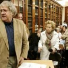 Ian Gibson, ayer, en la Biblioteca Azcárate tras la conferencia que ofreció sobre Antonio Machado