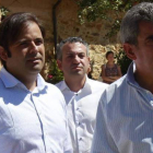 Tino Rodríguez y Julio Villarrubia, en un acto en Castrocontrigo el año pasado.