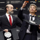 Los actores Javier Cámara y Ricardo Darín compartieron premio por ‘Truman’.