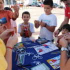 Los niños aprendieron la importancia que tiene la bicicleta para cuidar el medio ambiente.