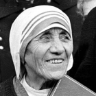 La madre Teresa de Calcuta, tras recibir el Nobel de la Paz en 1979.