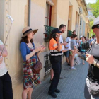 Turistas asiáticas en el parque Güell, en Barcelona.