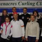 Los integrantes del León Curling durante su estancia en Escocia