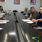 Un  momento de la reunión de ayer.