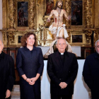 Ricardo Blázquez, Josefa García Cirac, José García Burillo y Gonzalo Jiménez, en la clausura. PABLO MARTÍN