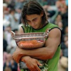 Rafael Nadal. tras ganar el año pasado su primer Roland Garros