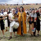 El grupo Sartaina, con Teresa Mata y Enrique Busto. MARCIANO PÉREZ
