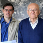 Eutimio Martino, a la izquierda de su colaborador Siro Sanz. DL