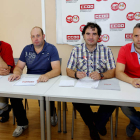 UGT y CC OO, satisfechos con los acuerdos alcanzados en la Fundación Cauce. MARCIANO PÉREZ