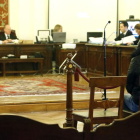 El acusado,R.P.F. durante el juicio que se celebra en la Audiencia Provincial.