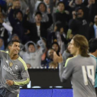 Ronaldo celebra su gol ante el Manchester City, en Melbourne.