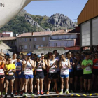 Los participantes en la carrera desarrollada en Cistierna. CAMPOS